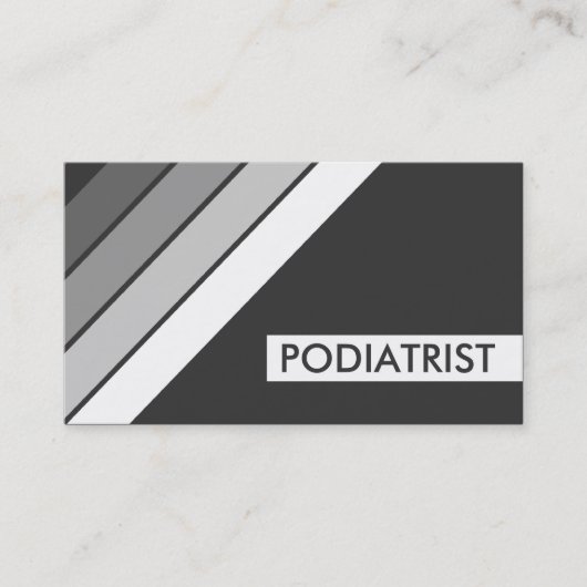 retro PODIATRIST Visitekaartje (Voorkant)