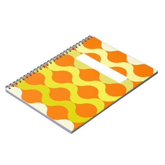 Retro Pods Sinaasappel Citroengeel Notitieboek (Linkerzijde)