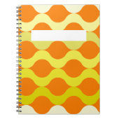Retro Pods Sinaasappel Citroengeel Notitieboek (Voorkant)
