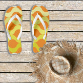 Retro Pods Sinaasappel Citroengeel Teenslippers