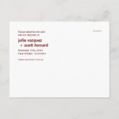 Retro Pods Sla de datum op Aankondigingskaart (Achterkant)