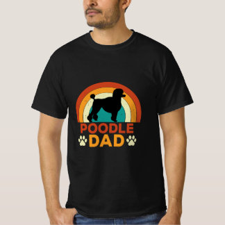 Retro poedel papa t-shirt