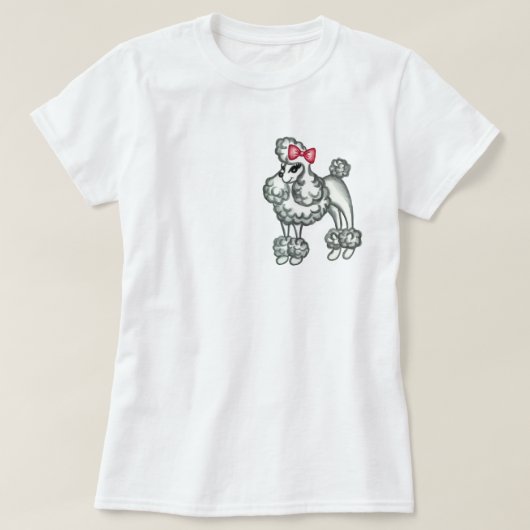 Retro poedel T-shirt (Design voorkant)