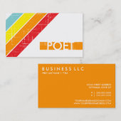 retro POET Visitekaartje (Voorkant / Achterkant)