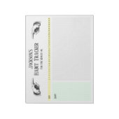 Retro Pointing Hands Habit Tracker Notitieblok (Linkerzijde)