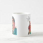 Retro Pointing Man Mug Koffiemok (Center)