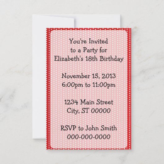 Retro Pointing Woman Birthday Kaart (Achterkant)