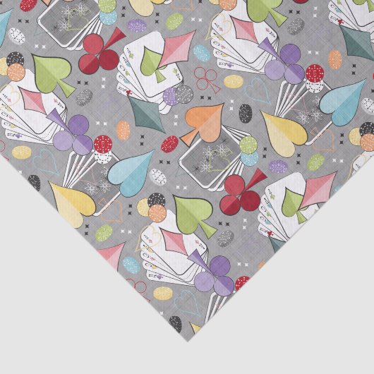 Retro Poker Tissuepapier (Detail)