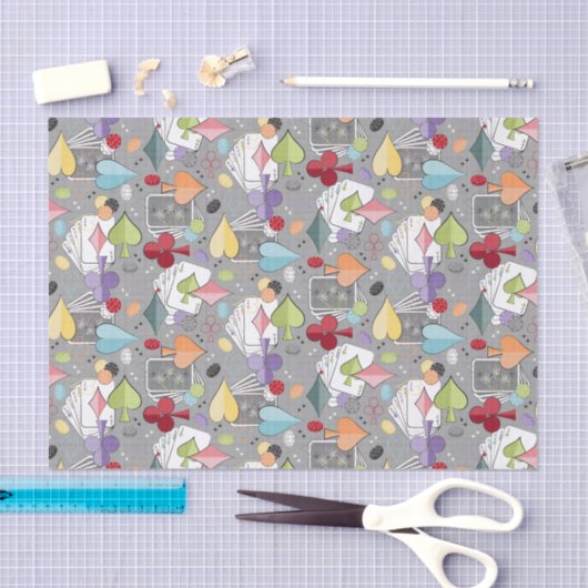 Retro Poker Tissuepapier (Craft)