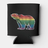 Retro Polar Beer Regenboog Lesbisch LGBT Gay Pride Blikjeskoeler (Voorkant)