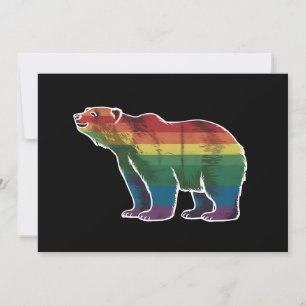 Retro Polar Beer Regenboog Lesbisch LGBT Gay Pride Kaart
