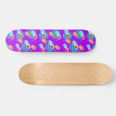 Retro Polarisated 3d Movie Buttered Popcorn Persoonlijk Skateboard (Horizontaal)