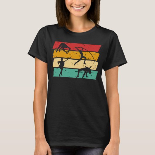 Retro Pole Vault 2 T-shirt (Voorkant)