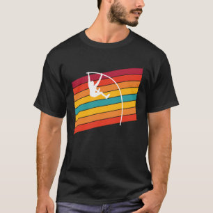 Retro Pole Vault spikes Track en Field Equipment T-shirt