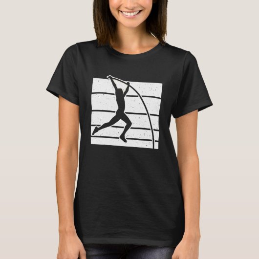 Retro Pole Vault T-shirt (Voorkant)