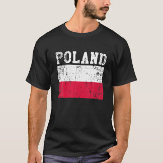 Retro Polen vlag Poolse wortels T-shirt