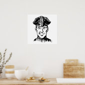 Retro Policeman Poster (Keuken)