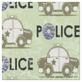 Retro politie auto donuts groen stof (Close Up)