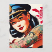 retro politieagente briefkaart (Voorkant)