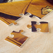 Retro politiehond schilderen legpuzzel (Zijkant)