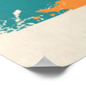 Retro Politieke kaart van de wereld Poster (Hoek)