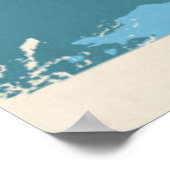 Retro Politieke kaart van de wereld Poster (Hoek)