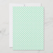 Retro Polka Dot Bridal Shower Invitations Kaart (Achterkant)