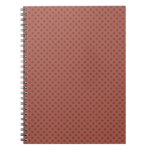Retro, polka dot brown notitieboek
