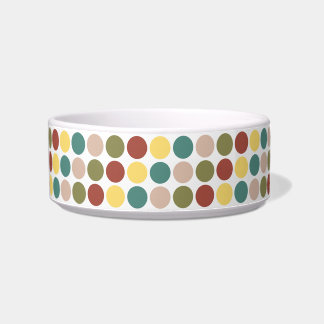 Retro Polka Dot Cat Bowl Voerbakje
