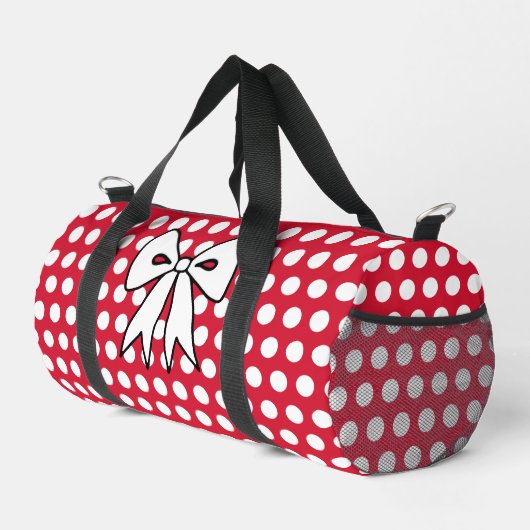 Retro Polka Dot Duffel Bag Gift Plunjezak (Rechterhoek)