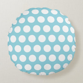 Retro polka dot fifties stijl rond kussen