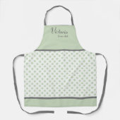 Retro polka dot gepersonaliseerd schort (Voorkant)