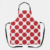 retro polka dot keuken schort (Voorkant)