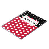 Retro Polka Dot Kitchen Recipe Notitieboek Gift (Linkerzijde)