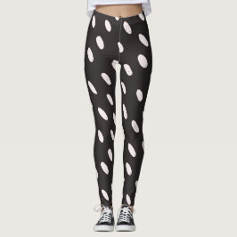 Retro Polka Dot Leggings - High-Waisted en Stylis