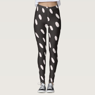 Retro Polka Dot Leggings - High-Waisted en Stylis