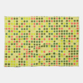 Retro Polka Dot Mosaic Pattern #10 Theedoek (Horizontaal)