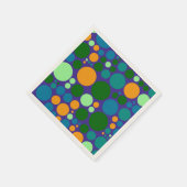 Retro Polka Dot Mosaic Pattern #6 Servetten (Hoek)