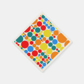 Retro Polka Dot Mosaic Pattern Servetten (Hoek)