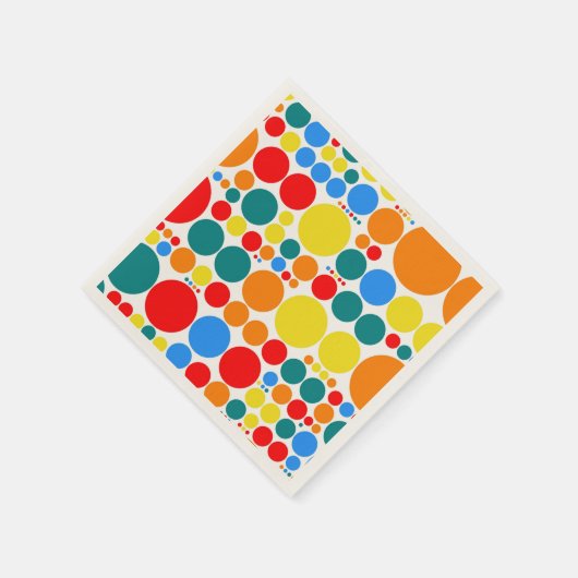 Retro Polka Dot Mosaic Pattern Servetten (Hoek)