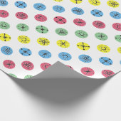 Retro Polka Dots Cadeaupapier (Hoek)