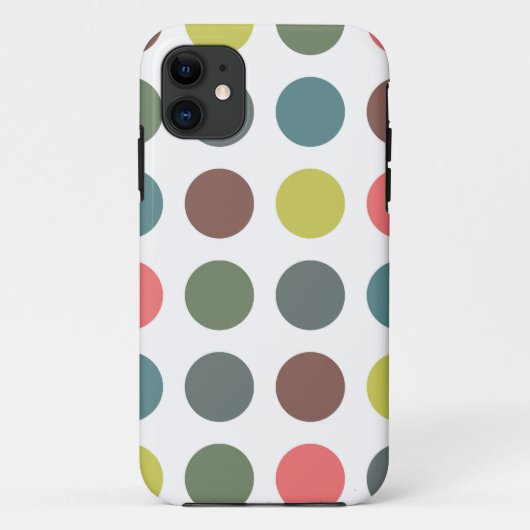 retro polka dots Case-Mate iPhone case (Achterkant)