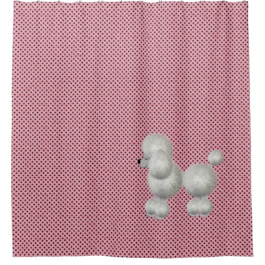 Retro Polka Dots en Podle Shower Curtain Douchegordijn (Voorkant)