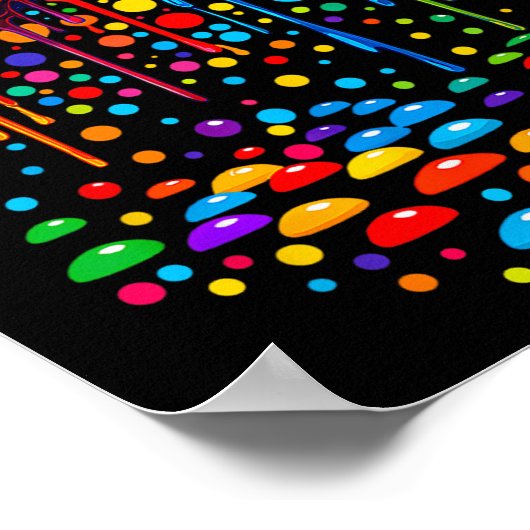 Retro Polka Dots Gaming Controller Video Gamers Do Poster (Hoek)