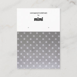 Retro Polka Dots Oorbel Display Visitekaartje