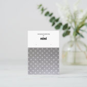 Retro Polka Dots Oorbel Display Visitekaartje (Staand voorkant)
