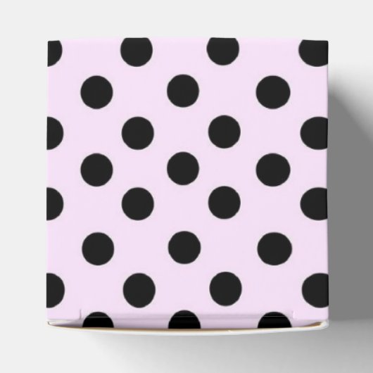 Retro Polka Dots Pink Bedankdoosjes (Bovenkant)
