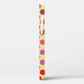 Retro Polka Dots | Rode Violet bruin Case-Mate iPhone Case (Achterkant / Links)