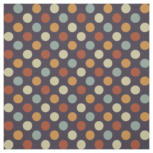 Retro Polka Dots Stof (Swatch)