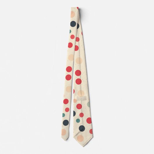 Retro Polka Dots Stropdas (Achterkant)